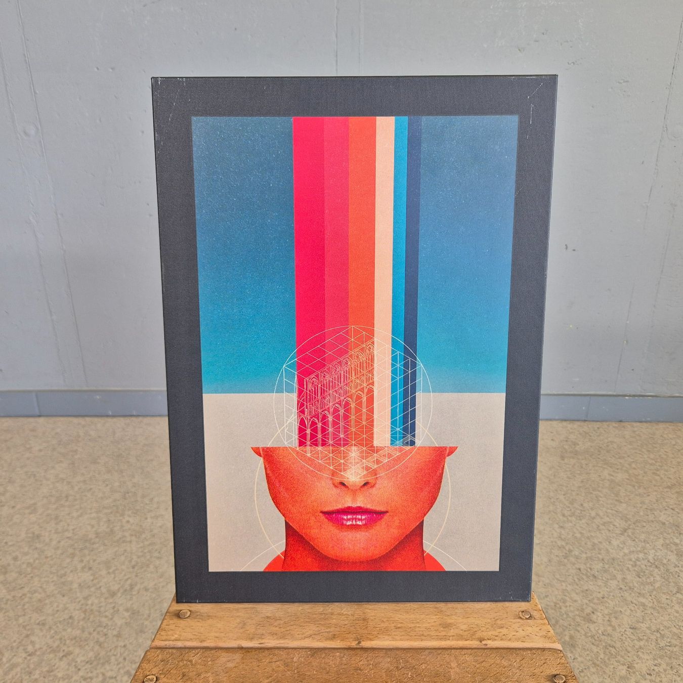 Insegne: "Mind Geometry" Frank Moth Schild Blechschild – Usato da Nottwil venduto da Wondewa-Shop 1