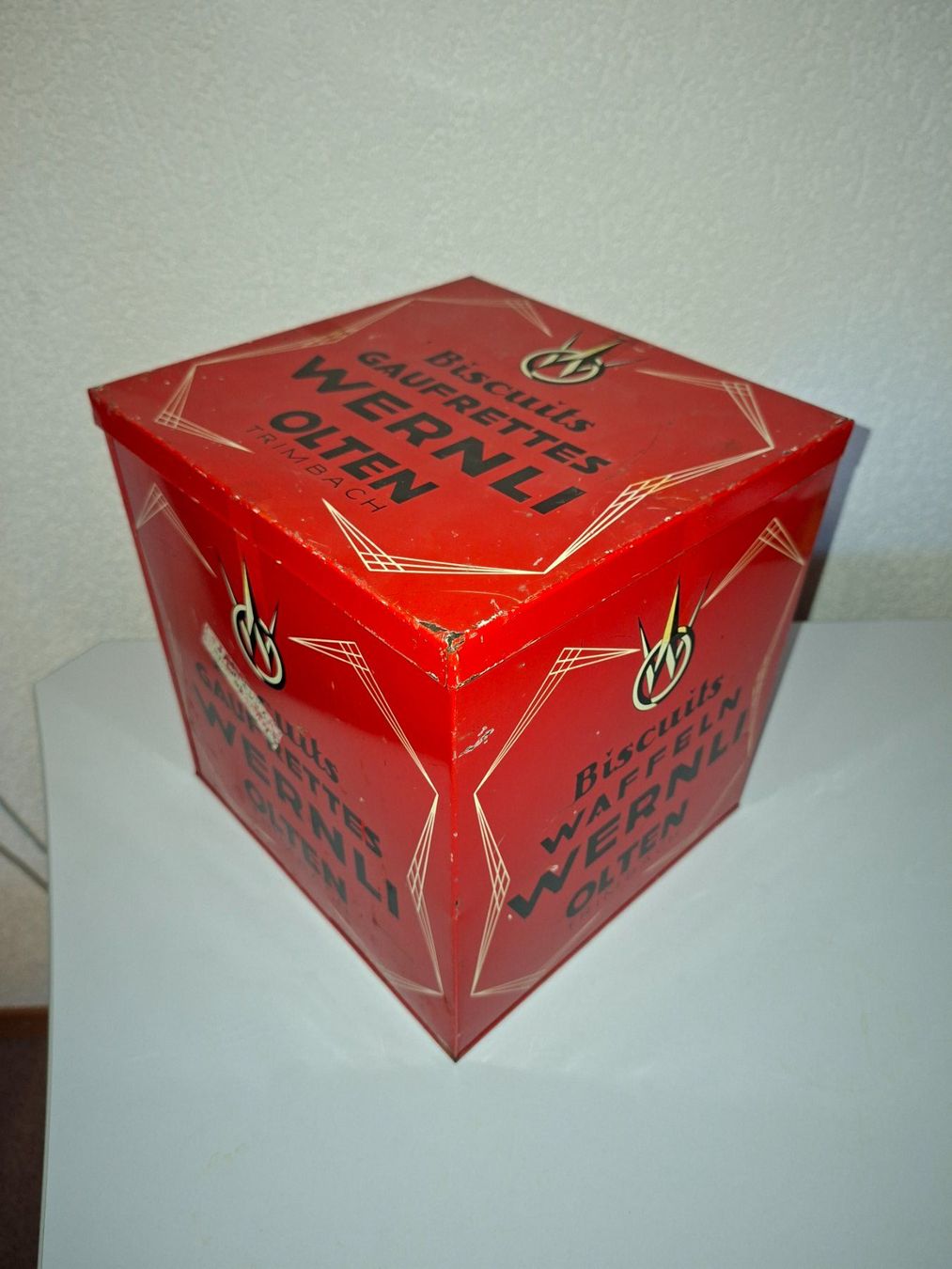 Dosen: Grosse alte Wernli Biscuits Dose / Kiste / Behälter – Gebraucht aus Steinach von Spliter87 3