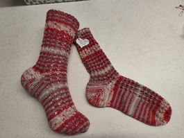 Handgestrickte Socken Gr. 38/39
