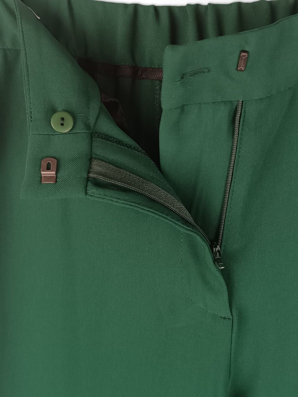 Zara Pantaloni: ZARA Chiffonhose dunkelgrün Gr. S – Usato da Suhr venduto da Restwert_Suhr 2