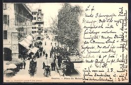 AK Genève, Place du Molard, 1900