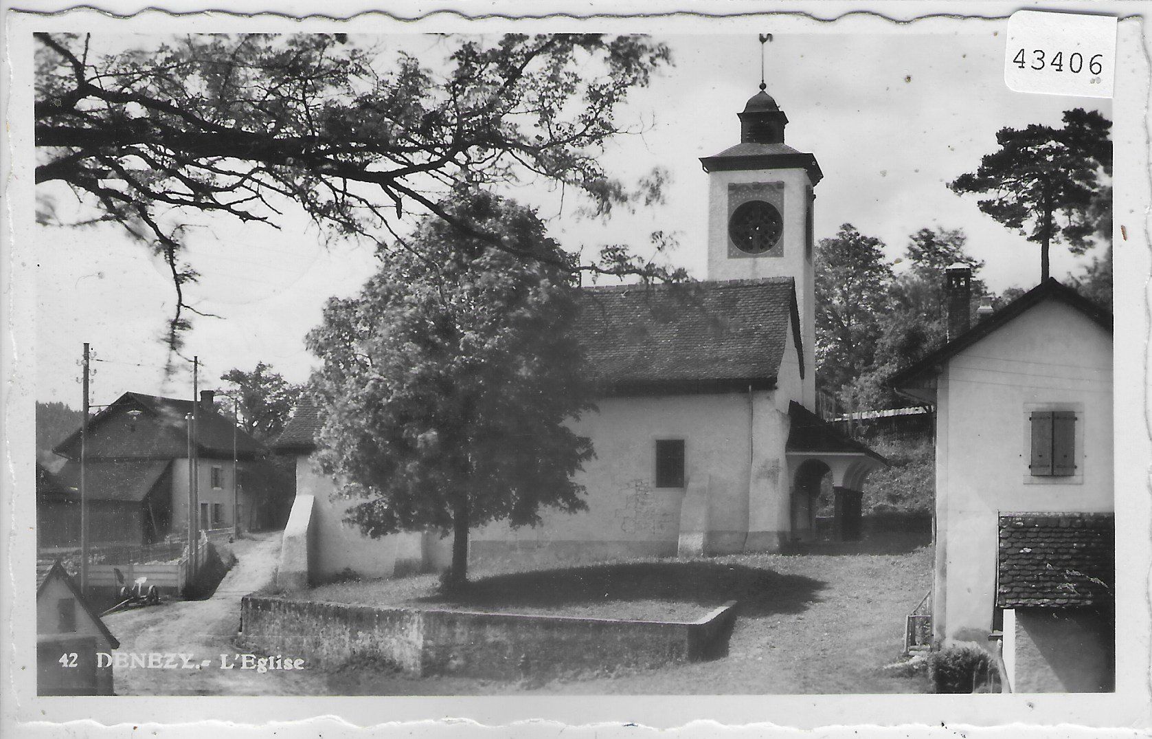 Cartoline postali: Denezy - L'Eglise – Usato da Ettingen venduto da Kartenplanet
