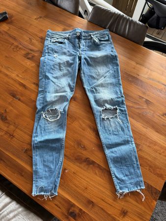 Divided Jeans, hellblau, Grösse 40, Used Look
