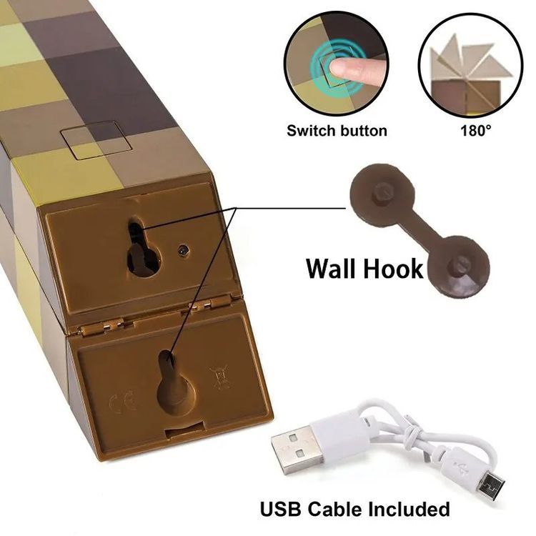 Lampade: Browns tone Taschenlampe - MINECRAFT – Nuovo e nell'imballaggio originale da Oberegg venduto da Alepokemon 1