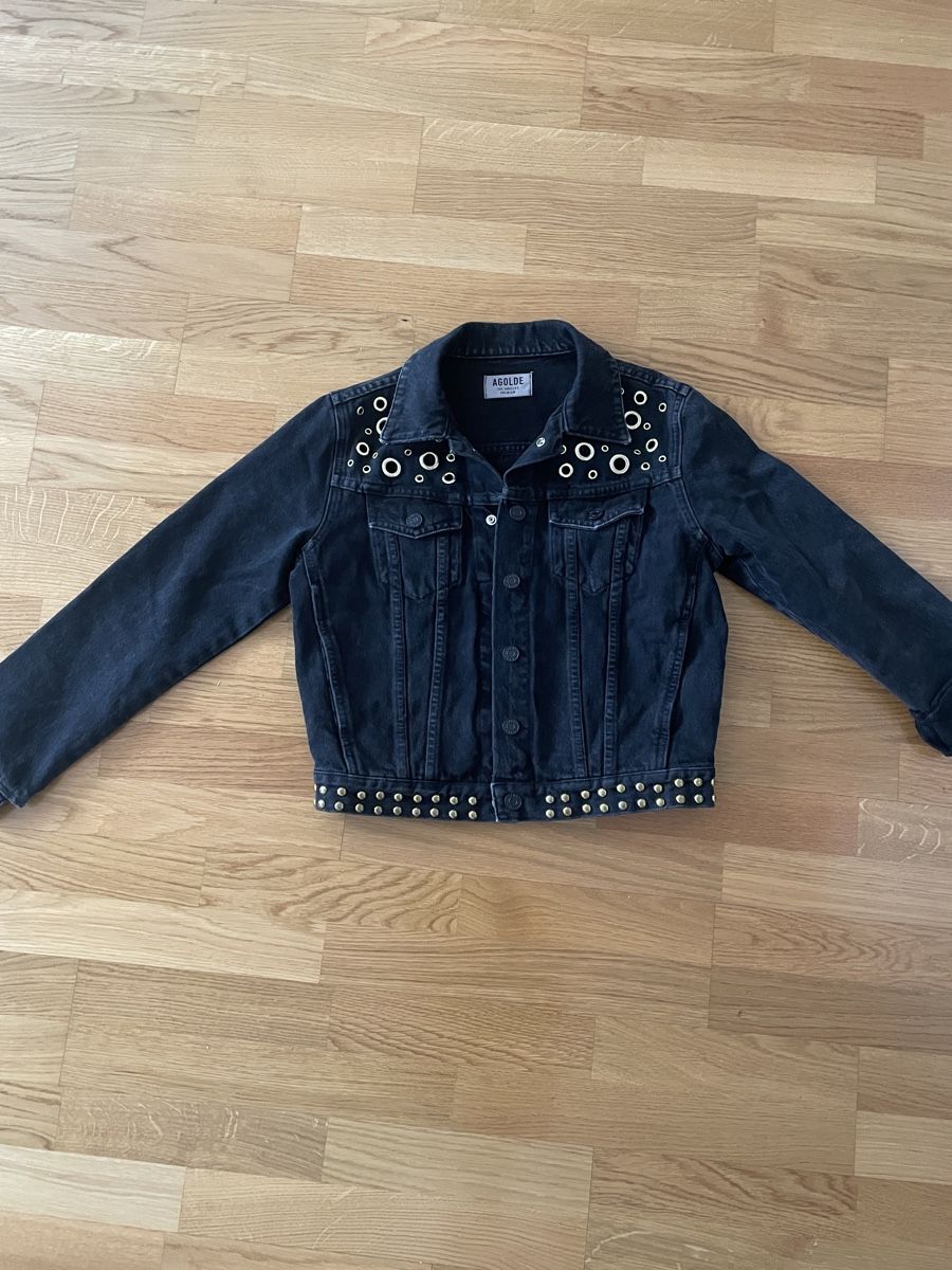 Giacche: AGOLDE Black Studded Denim Jacket S – Usato da Olten venduto da pal_6ytd