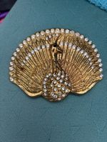 Gurtschnalle Pfau Gold