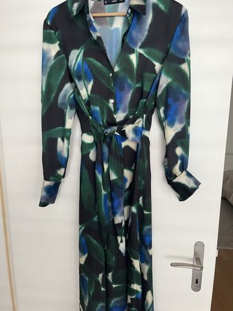 Robe longue bleue mango