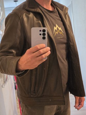 Herren Lederjacke Christian Berg, braun, Grösse XXL