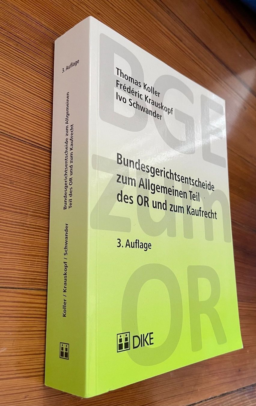 Libri: BGE zum OR (Rechtsbuch) – Nuovo (secondo la descrizione) da Lenzburg venduto da CelinaS01 4