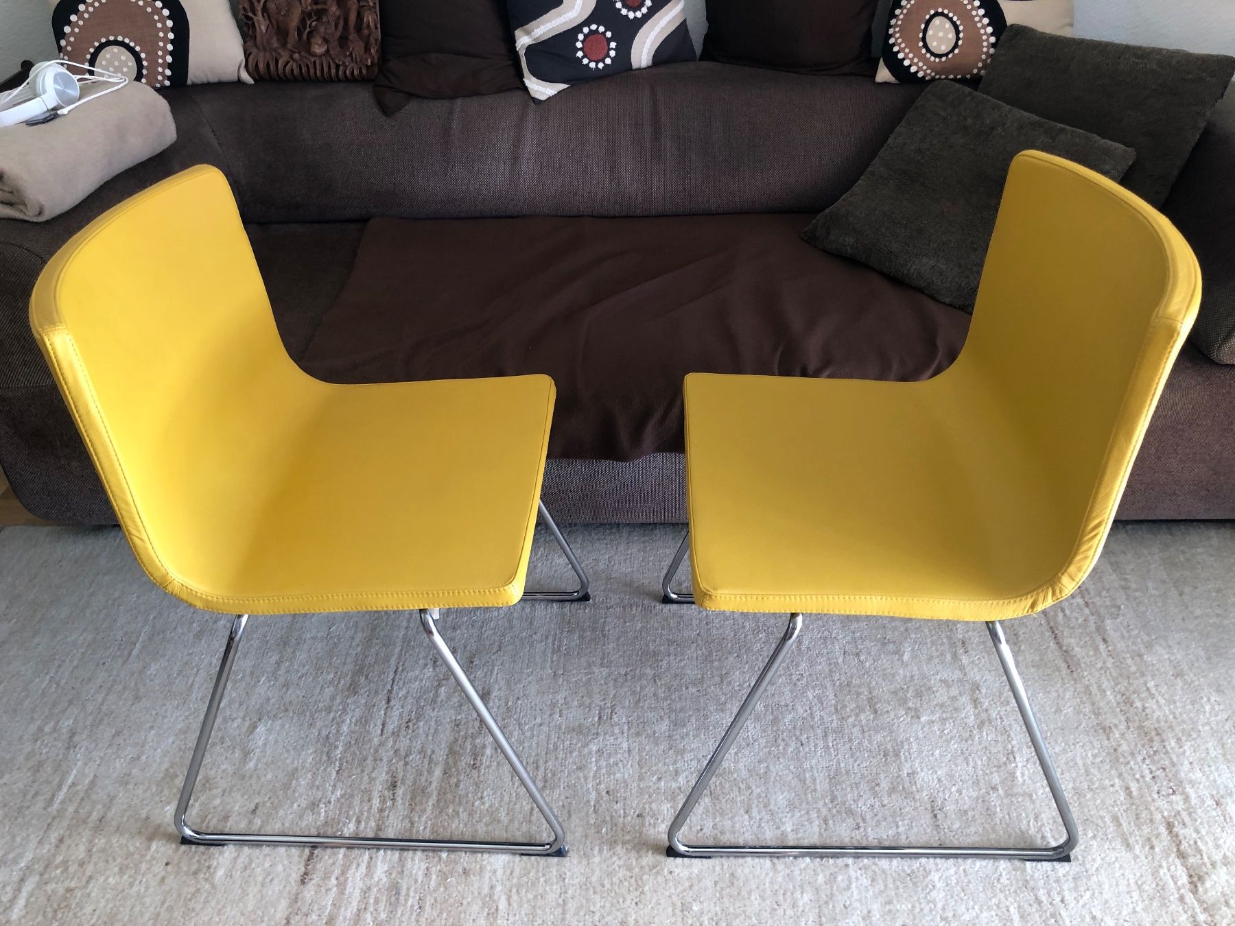 Ikea Sedie: 2 IKEA STÜHLE BERNHARD, SENFGELB, SITZHÖHE 48 CM – Usato da Zürich venduto da rolo66 3