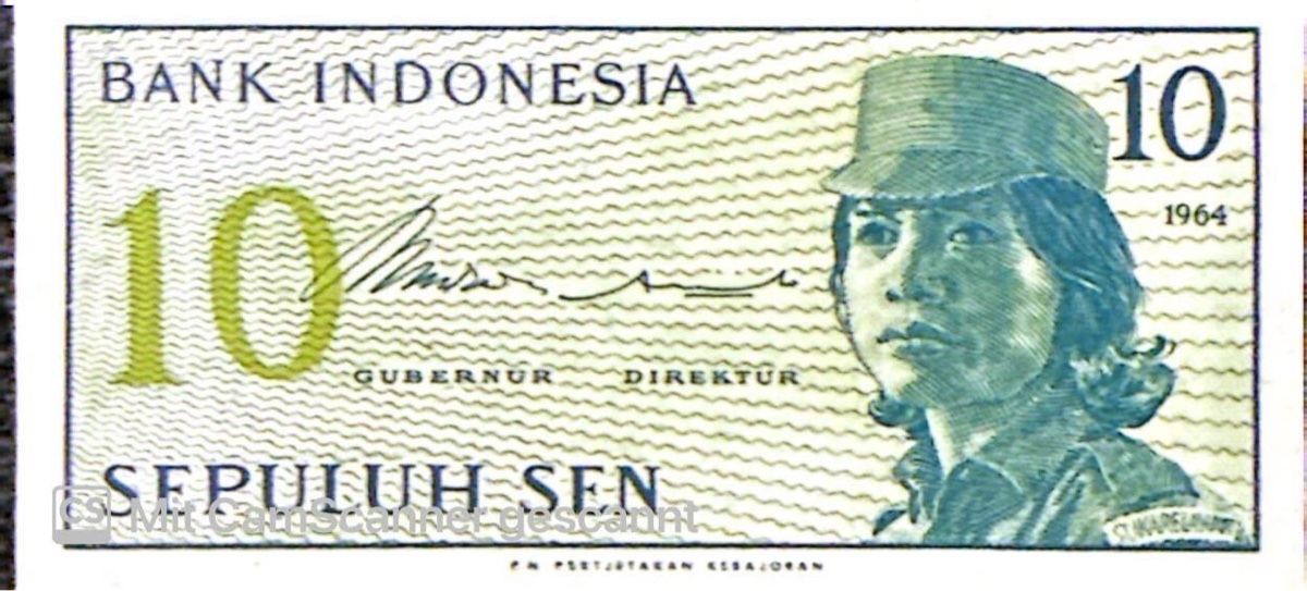 Banconote: Seltene Indonesien 10 Sen 1964 Banknote – Nuovo (secondo la descrizione) da Madiswil venduto da Bilranis1071