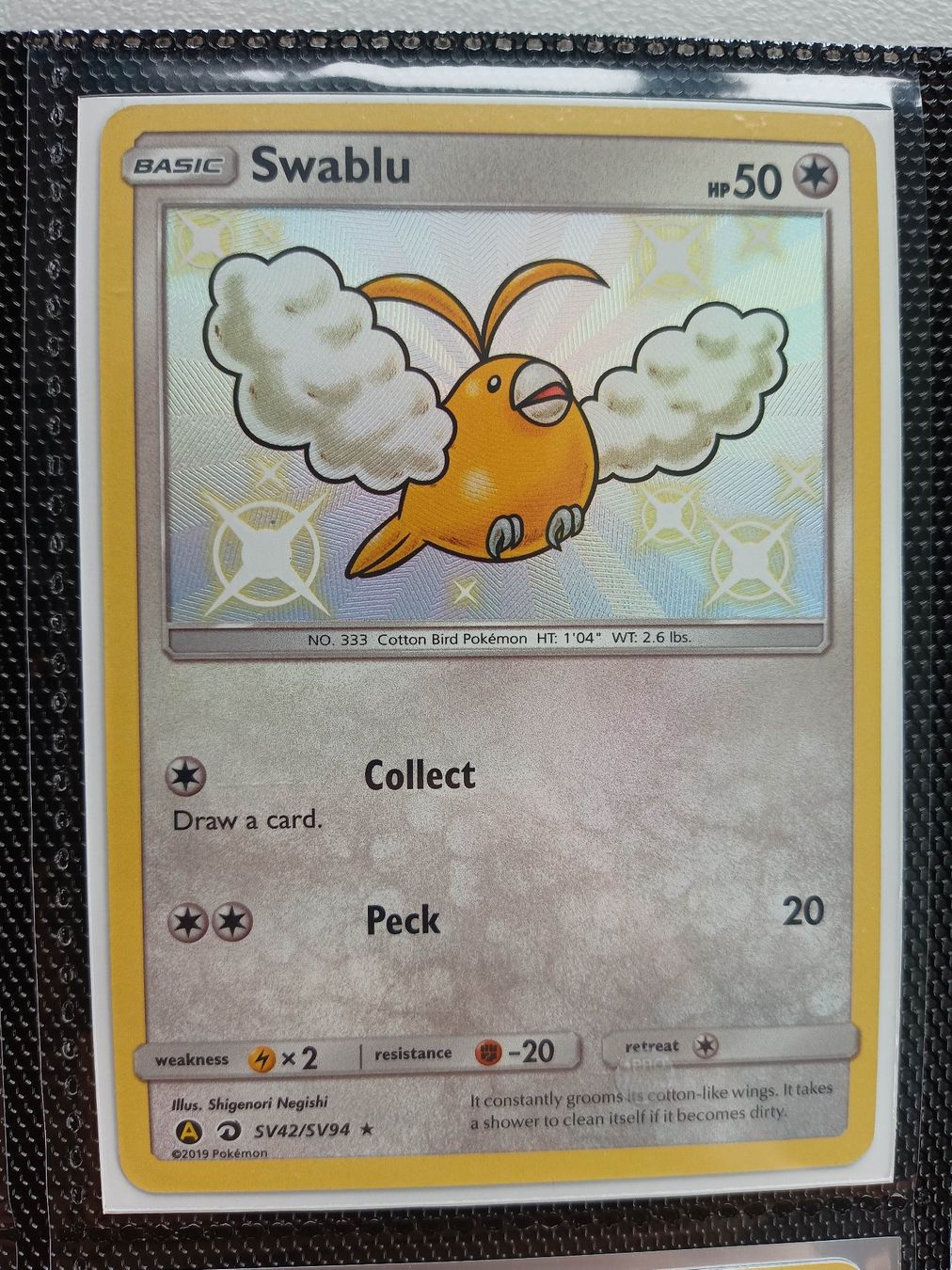 Pokémon Carte collezionabili: Shiny Swablu Hidden Fates – Usato da Altstätten SG venduto da GGsGameshop