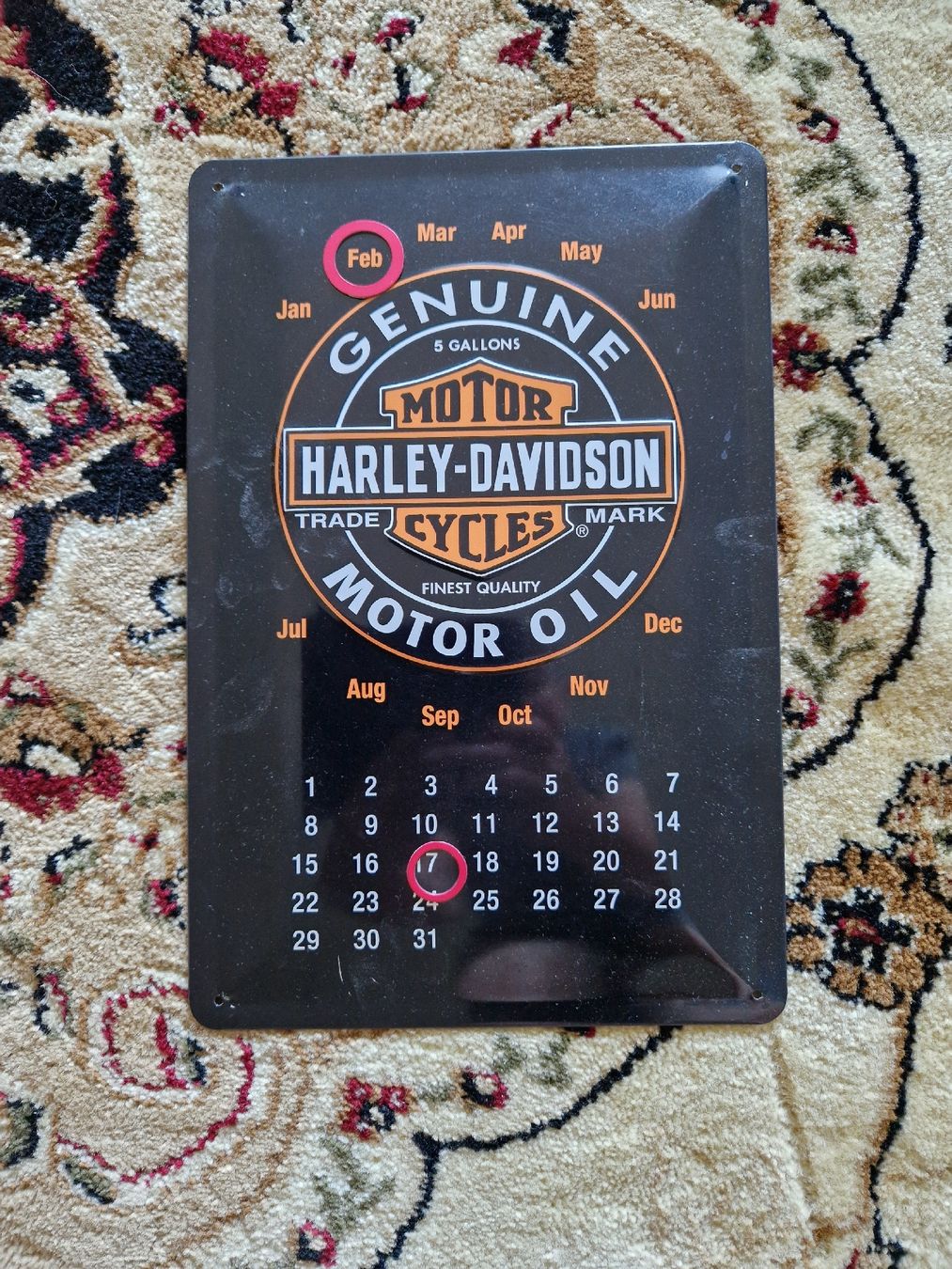 Harley-Davidson Insegne: Harley Blechschild 20x30cm Kalender – Usato da Fahrwangen venduto da Bonsai1972