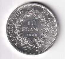Frankreich 10 ffr Hercule 1968 ss-vorz