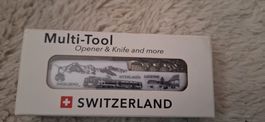 Multi-Tool Opener Knife Switzerland Souvenir Neu