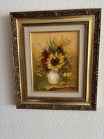 2 Wunderschöne Ölbilder Motive Sonnenblumen Signiert