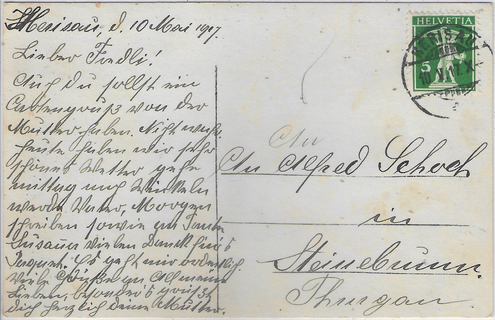 Cartoline postali: Herisau mit Säntis – Usato da Ettingen venduto da Kartenplanet 1
