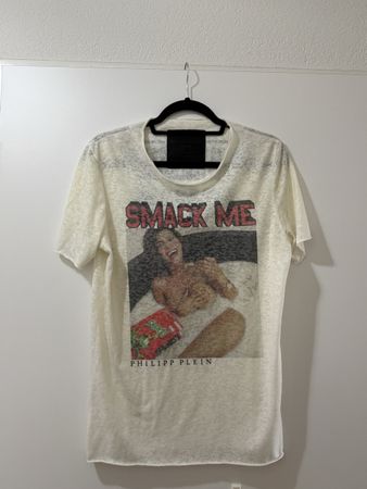 Philipp Plein T-Shirt SMACK ME Weiss Grösse M