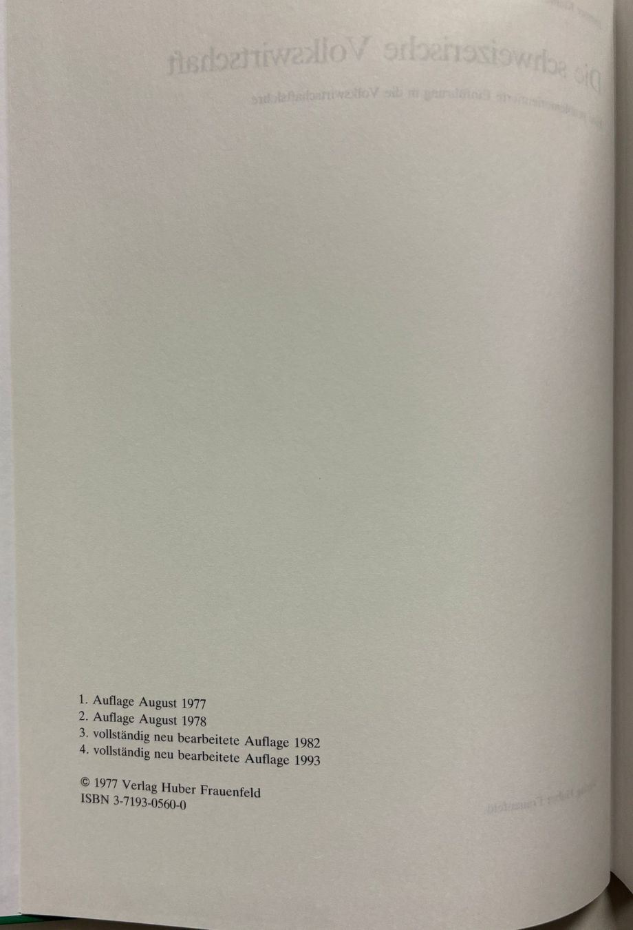 Libri: Die schweizerische Volkswirtschaft – Nuovo (secondo la descrizione) da Sarnen venduto da Livres 2