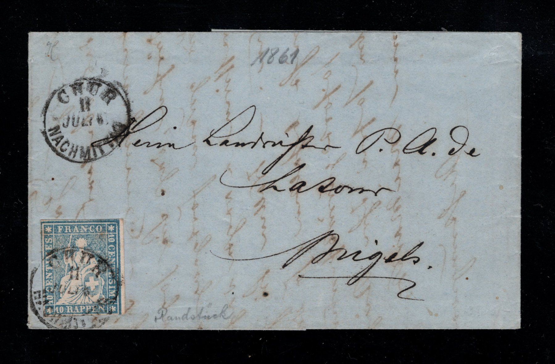 Alle Briefmarken: Partie Strubel-Belege – Gebraucht aus Uesslingen von WHALESTAMPS 5