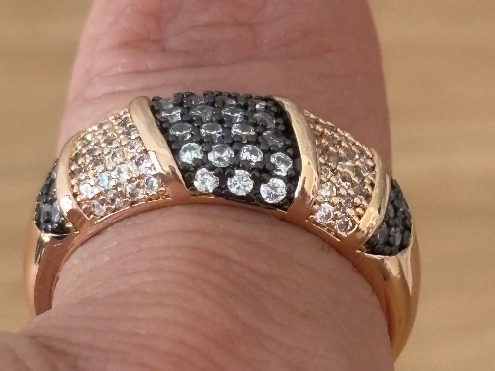 Anelli: Luxus Elegante Gr.19/9 Ring Farbe: Rosa/Schwarz – Nuovo (secondo la descrizione) da Biel-Bienne venduto da Roserosse13 3