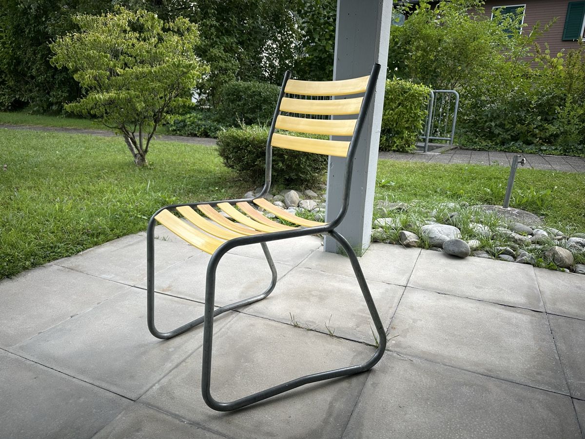 Stühle: 7x Schaffner oder Bättig Vintage Stühle mit Kufen Outdoor  – Gebraucht aus Niederurnen von KEVIN078 8