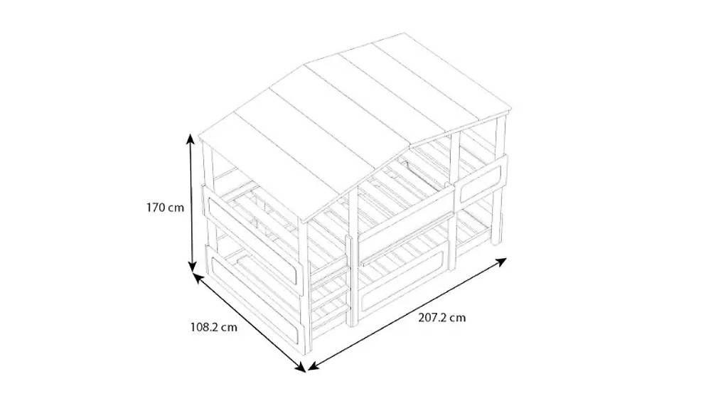 Letti: Wallenfels Etagenbett / Hausbett  – Usato da Niederwil AG venduto da mar_s9sz 2
