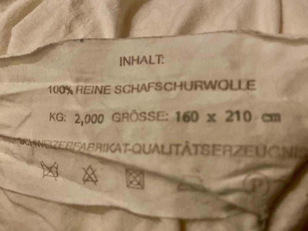 Coperte: Bettdecke 100 % Schurwolle – Usato da Neuhausen venduto da Melkun1113 2