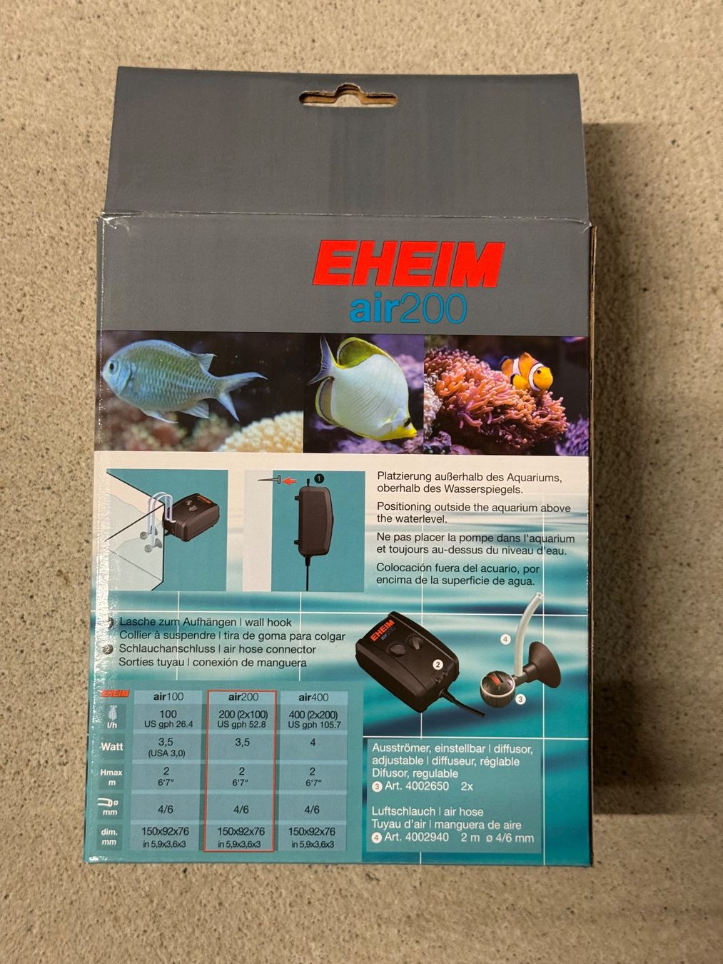 Eheim Pumpen: Eheim Luftpumpe Airpump 200L – Gebraucht aus Niederglatt ZH von wal_p7ld 4