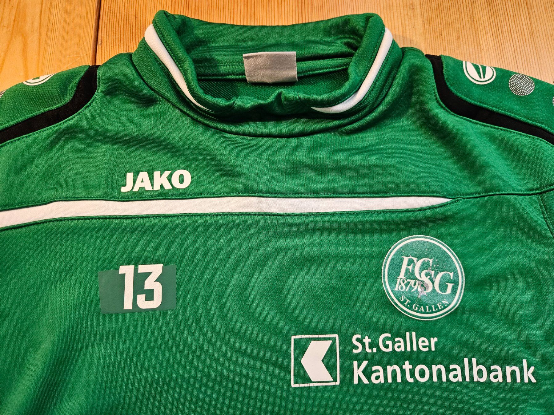 Jako Canottiere & Pantaloni: FC St. Gallen Pullover Jako #13 Gr. M FCSG Trainingsoberteil – Usato da Hägglingen venduto da United-Village-Trade 1