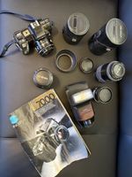 Lot Photo Minolta Maxxum 7000 + 3 Objectifs (50mm, etc) + Fl