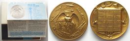 US MAN & HIS FLYING MACHINE Medaille 1981 by MARCEL JOVINE