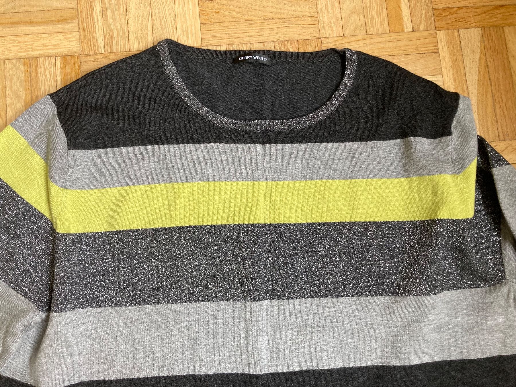 Gerry Weber Maglioni & Felpe: Gerry WEBER Pullover Viscose schwarz grau lime NEU 44 glam – Nuovo (secondo la descrizione) da Binningen venduto da Kaila61 1