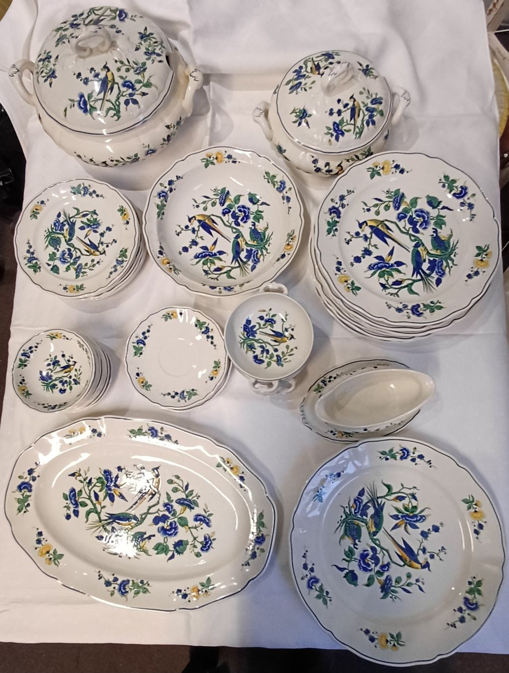 Villeroy & Boch Piatti di portata: Villeroy Boch Phönix Blau Servierplatte Oval Platte – Usato da Ebikon venduto da Melbarb 5