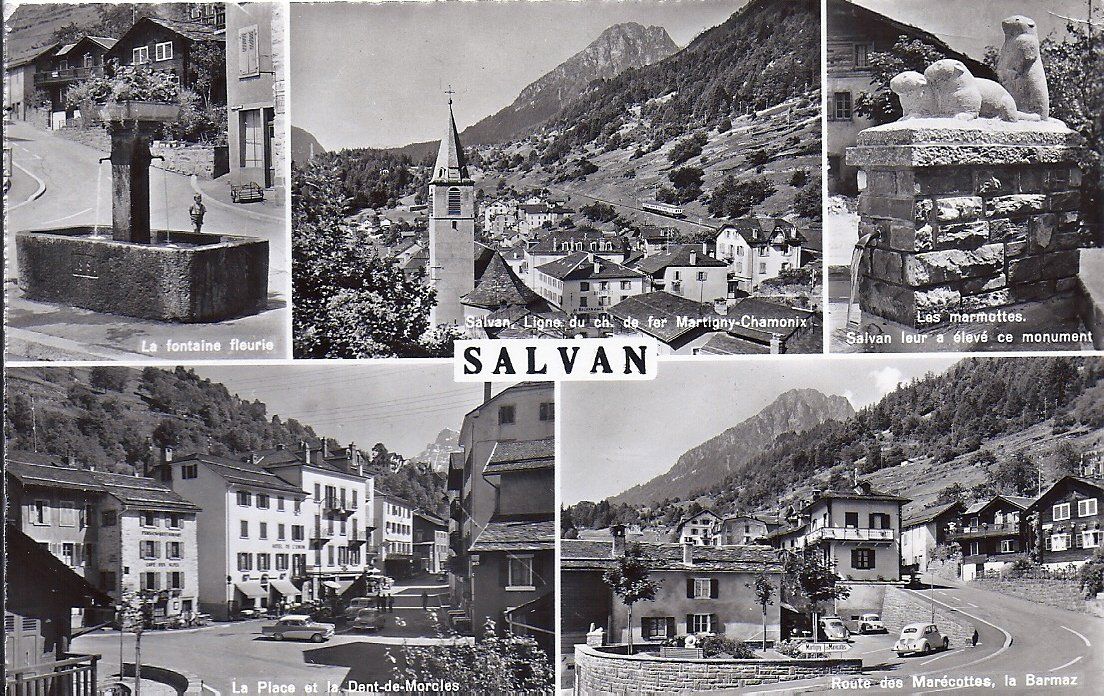 Ansichtskarten: SALVAN, en 5 vues – Gebraucht aus Les Verrières von Scampi0