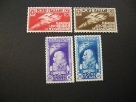 1935, ITALIEN, Nr 528 - 531 POSTFRISCH* FALZ, LUFTVERKEHR