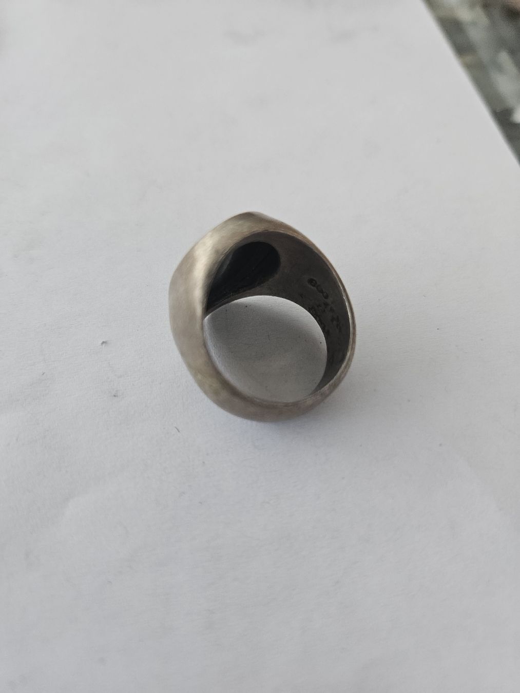 Bagues: Vintage Herren Silber Ring Massiv – D'occasion à Rickenbach b. Wil par nic_8ljr 1