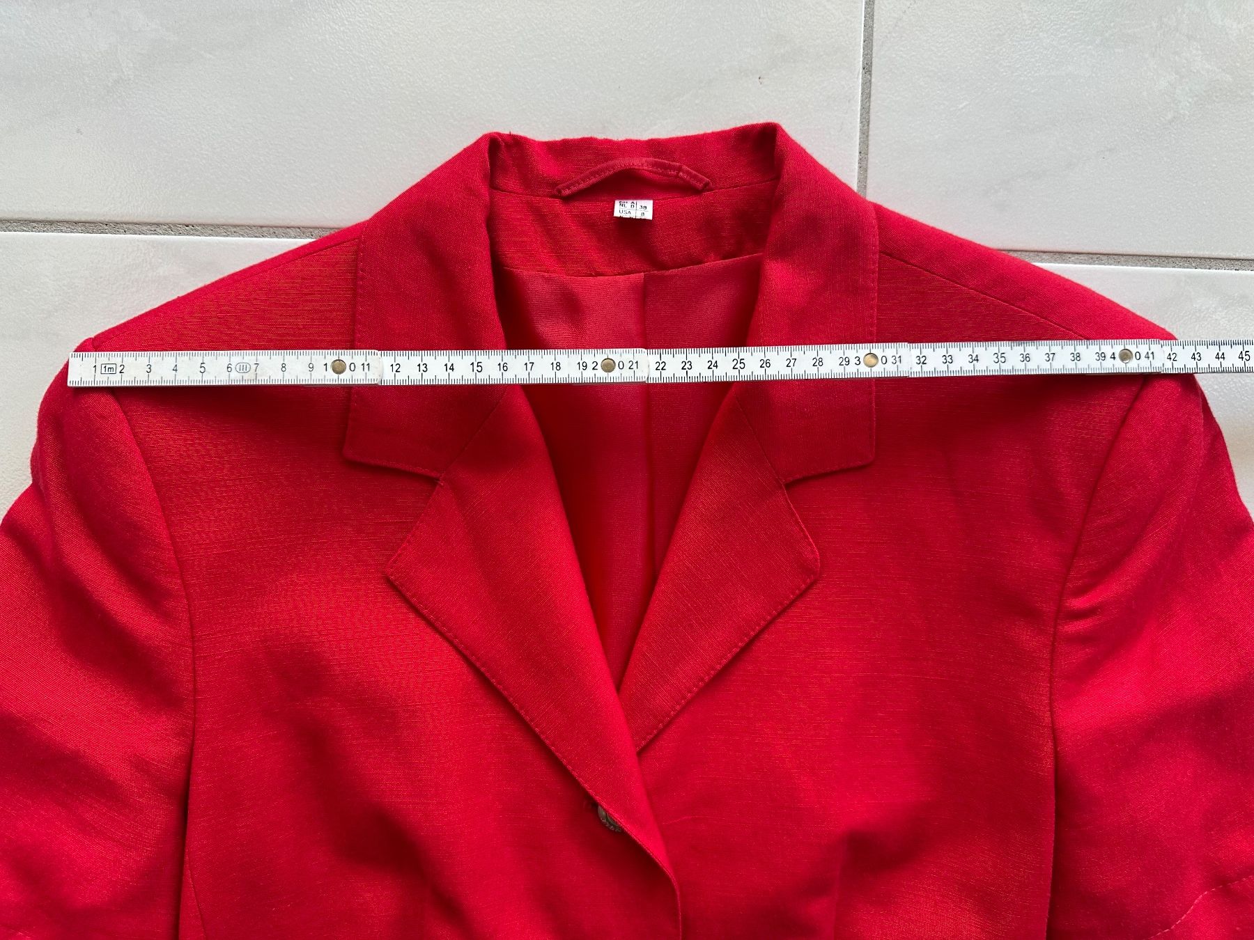 Vestes: Vintage Oversize Blazer Rot Kurzarm – D'occasion à Zürich par ong8 3