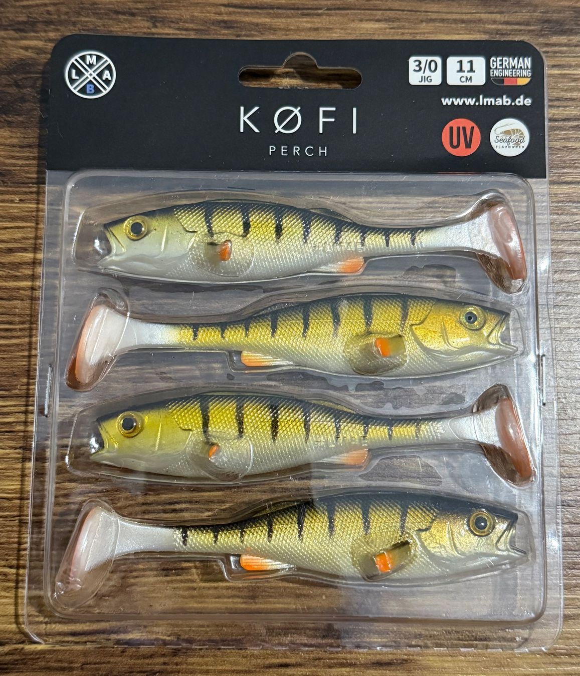 Esche: LMAB Köfi Perch Shad 11 cm – Nuovo e nell'imballaggio originale da Widnau venduto da Fishingtackle_Oggy