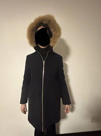Cappotto lana blu Sandro