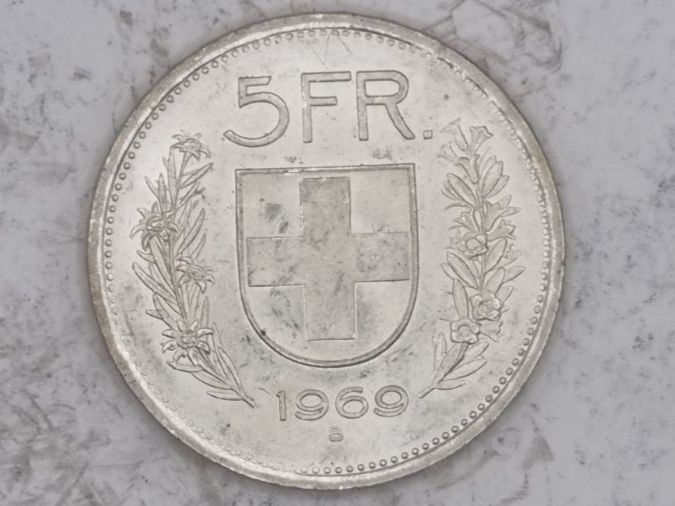 Tutti le monete: 5 FR 1969 – Nuovo e nell'imballaggio originale da Bure venduto da chap981