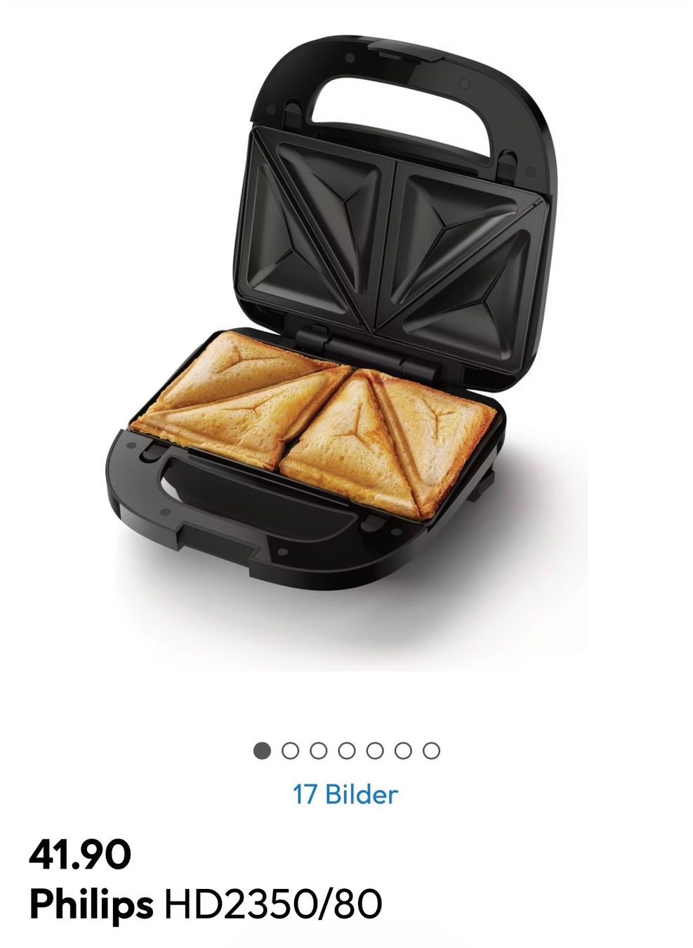 Philips Küchengeräte: Phillips electric waffle maker, sandwich maker and grill – Gebraucht aus Zürich von ivn_pr75 3