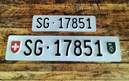 Kontrollschild SG 17851