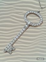 Seltene Tiffany&Co Diamant Schlüssel Halskette aus Platin