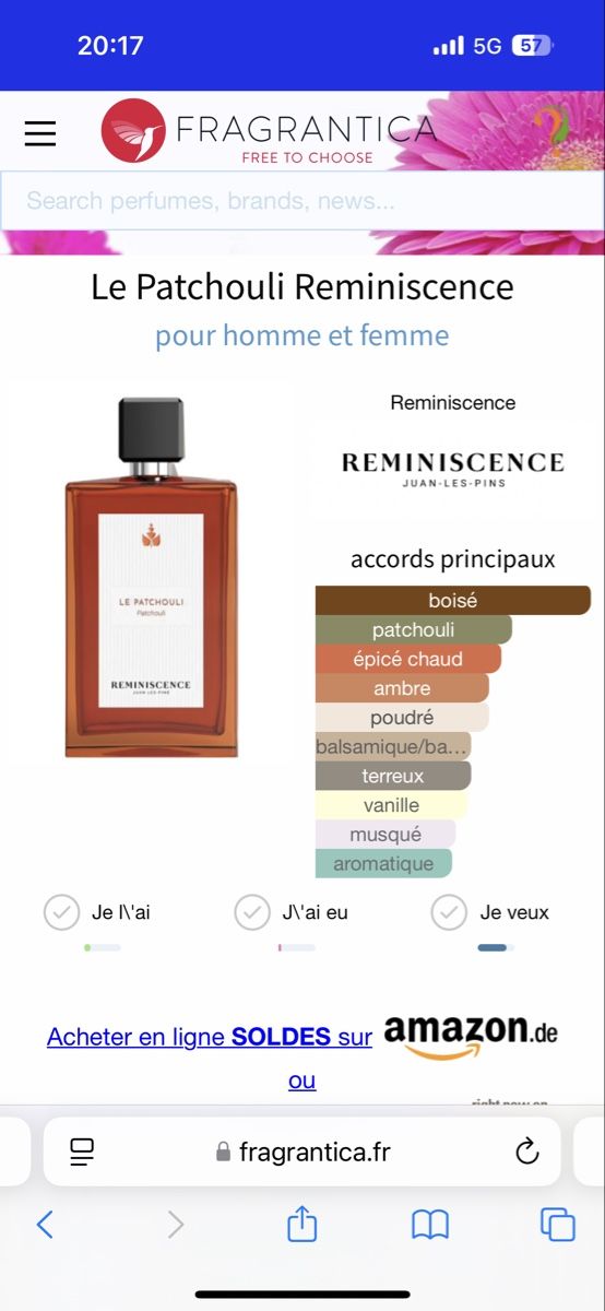Profumi & Eau de Toilette: Le Patchouli - Reminiscence - Decant 5ml – Usato da Onex venduto da Nellavitapero 1
