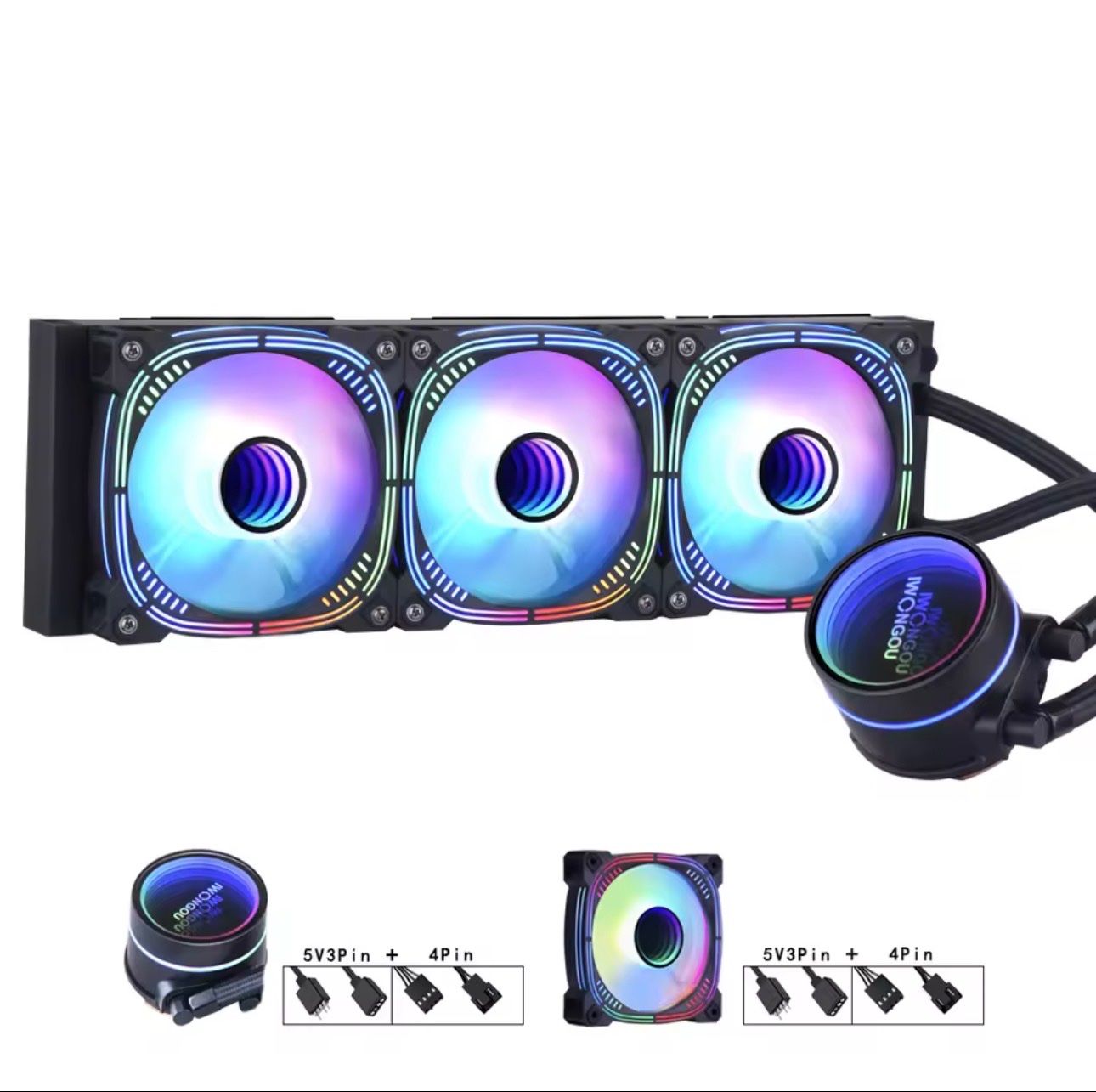 Componenti elettronici: CPU WaterCooling ARGB 360 Intel / AMD – Nuovo (secondo la descrizione) da Neuchatel venduto da Mr-Nobody