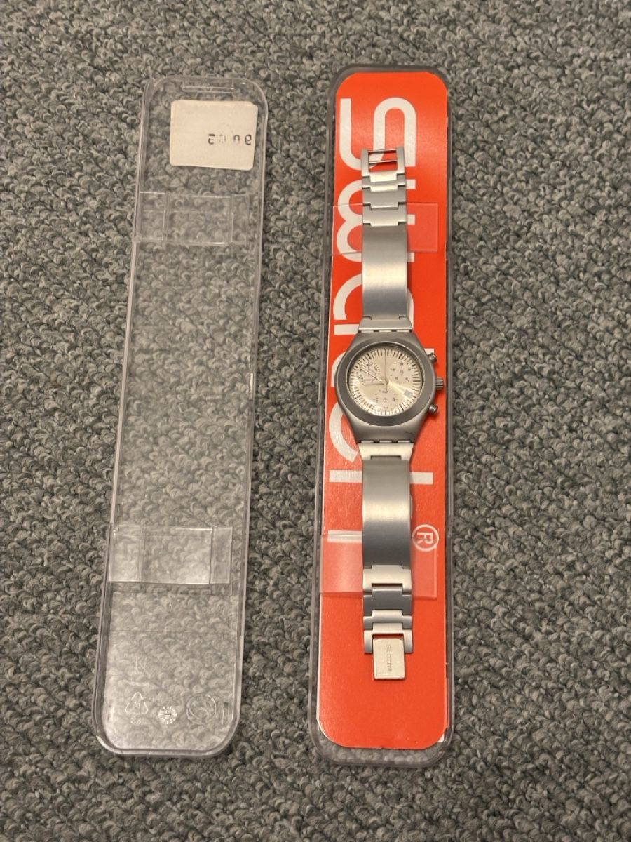 Swatch Orologi: Swatch Uhr Chronograph Metall neuwertig – Nuovo (secondo la descrizione) da Unterseen venduto da nicfab0303