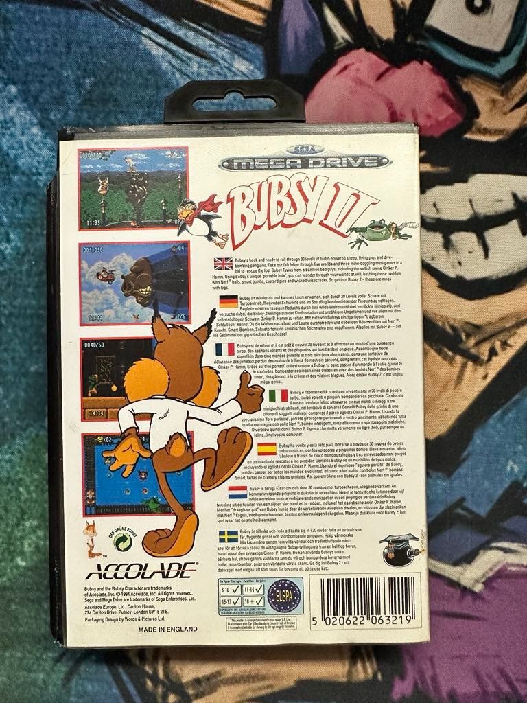 Sega Jeux: Bubsy 2 Sega Mega Drive – D'occasion à Giubiasco par Ticinerd 1