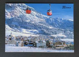 AK Flims Dorf mit der Gondeibahn Startgels