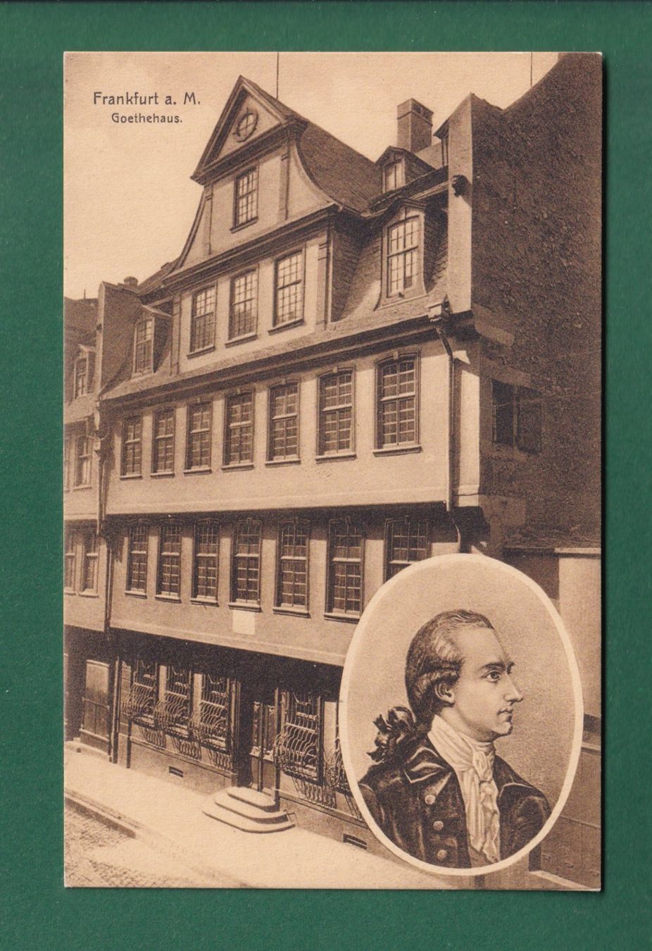 Cartoline postali: FRANKFURT - Goethehaus – Usato da Pully venduto da nicecards-shop